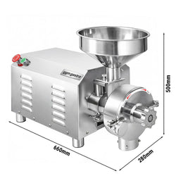Elektrische Getreidemühle - 40kg/h - Mahlgrad stufenlos einstellbar - 1500 rpm