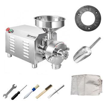 Elektrische Getreidemühle - 50kg/h - Mahlgrad stufenlos einstellbar - 1500 rpm