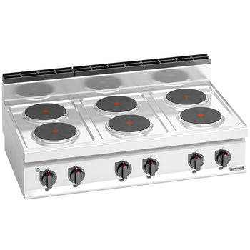 Kuchenka elektryczna - 15,6 kW - 6 płyt okrągłych - Prime Gastro