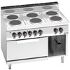 Electric Oven Range - 15.6kW - 6 plates - with Electric Oven Static Oven - 7.5kW