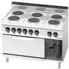 Electric Oven Range - 15.6kW - 6 plates - with Electric Oven Static Oven - 7.5kW