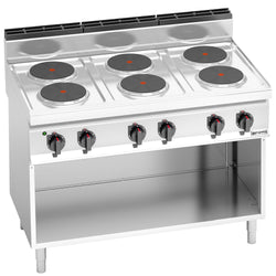 Kuchenka elektryczna - 15,6 kW - 6 płyt okrągłych