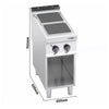 Electric Boiling Top - 7kW - 2 plates - with open base shelf - Heavy Duty