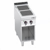 Electric Boiling Top - 7kW - 2 plates - with open base shelf - Heavy Duty