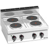 Kuchenka – elektryczna – 10,4 kW – 400 V – z 4 okrągłymi płytami grzewczymi