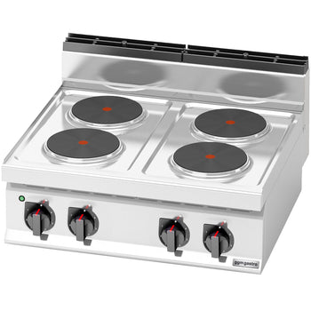 Kuchenka elektryczna - 10,4 kW - 4 płyty okrągłe - Prime Gastro