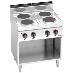 Kuchenka elektryczna - 10,4 kW - 4 płyty okrągłe