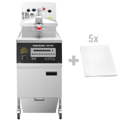 Frytownica elektryczna jednokomorowa wolnostojąca - 24L - 13,5kW - Digital - z systemem filtrowania oleju