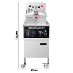 Frytownica elektryczna wysokociśnieniowa - 24 litry - 13,5 kW - Ręczna