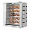 Elektryczny grill do kurczaków – 16,5 kW – z 5 rożnami, mieszczącymi do 30 kurczaków