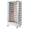 Elektryczny grill do kurczaków – 26,4 kW – z 8 rożnami, mieszczącymi do 48 kurczaków