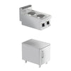 Electric Boiling Top - 4.6kW - 2 plates - with base cabinet - 1 door