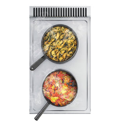 Kuchenka elektryczna - 4,6 kW - 2 płyty okrągłe