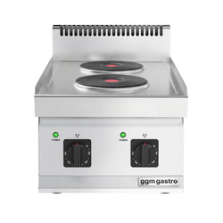 Kuchenka elektryczna - 4,6 kW - 2 płyty okrągłe