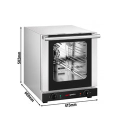 Convection oven – 4x GN 1/2 – manual – with timer function – with 3 baking trays, image 2 of 13