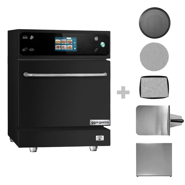 Szybka kuchenka mikrofalowa - 3,5 kW - Touch - Czarna - Prime Gastro