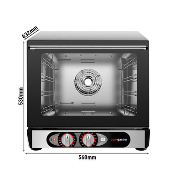 Piec konwekcyjny KOMPAKT - Manualny - włącznie z 4 blachami 450x340mm - Prime Gastro