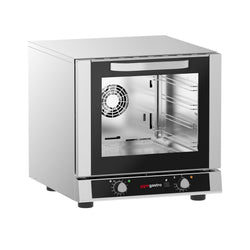 Piec konwekcyjny KOMPAKTOWY elektryczny z nawilżaniem - mechaniczny - 1 komora pieczenia - 4x 429x345mm - z 4 blachami 429x345mm