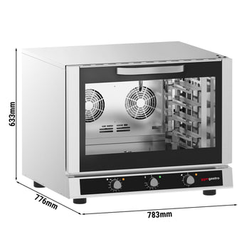 Piec konwekcyjny KOMPAKT - manualny - 4x GN 1/1 lub EN 60x40