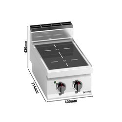 Kuchenka na podczerwień - 6,4 kW - 2 płyty grzewcze