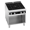 Kuchnia ceramiczna - 16kW - 4 pola grzewcze - z panelem cyfrowym (LCD) - otwarta podstawa