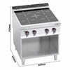 Infrared Hob - 16kW - 4 zones - with open base shelf