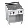 Infrared Hob - 16kW - 4 zones - with open base shelf