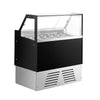 Lada na lody EMMA – 1190 mm – na pojemniki na lody 6x 5 L lub 4x 7 L – chłodzenie dynamiczne – czarna, zdjęcie 3 z 13