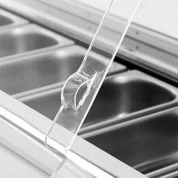 Lada na lody EMMA - 1710 mm - konwekcyjna - na 9 pojemników 5 L lub 6 pojemników 7 L - Czarna