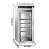 Roll-In Chiller Stainless steel PREMIUM - GN 2/1 - 700L - with 1 door - For GN 2/1 trolley