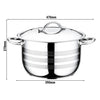 Garnek do gotowania – stal nierdzewna – Ø 360 mm – wysokość: 270 mm – 22,50 L