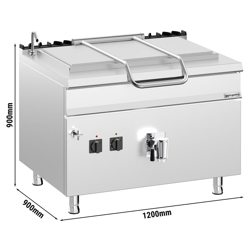 Elektro Kochkessel - 250 Liter - 24 kW - indirekte Beheizung - mit Wasseranschluss