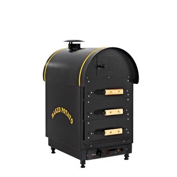 Piec do ziemniaków Kumpir - elektryczny - sterowanie cyfrowe - 4,5kW - 380V - 500x700x980mm - z 3 szufladami