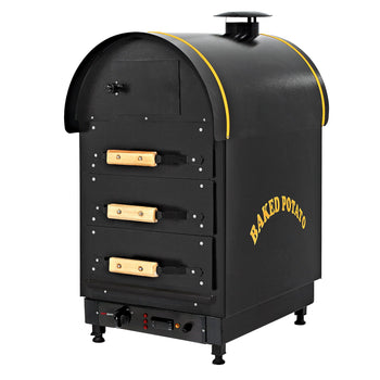 Elektryczny piec do ziemniaków Kumpir - cyfrowy - 4,5 kW - z 3 szufladami - Prime Gastro