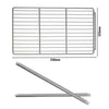 Ruszt nośny (powlekany) wraz z szynami ze stali nierdzewnej – 530 x 335 mm GN 1/1 – do stołów chłodniczych KTS, stołów przygotowawczych ZBG: głębokość 700 mm, silnik po prawej stronie