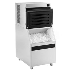 Kostkarka do lodu – kształt: kostka – 230 kg/24 h – dotykowa – z zasobnikiem