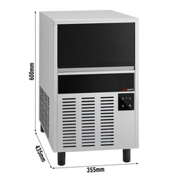 Kostkarka do lodu - cylindryczne - 22kg/24h - chłodzona powietrzem - z zasobnikiem na lód