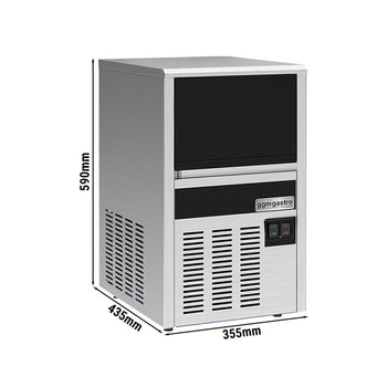 Kostkarka do lodu - cylinder - 22 kg/24 godz. - Prime Gastro