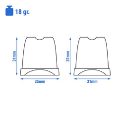 Kostkarka do lodu - cylindry - 67 kg/24 h - z pompą odpływową
