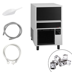 Ice machine – shape: cylinder – 26 kg/24 h – touch-controlled – with drain pump