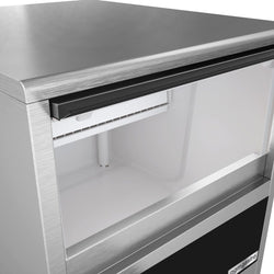 Kostkarka do lodu - cylindry - 37 kg/24 h - z pompą odpływową