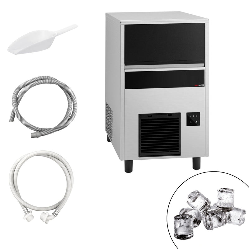 Kostkarka do lodu - cylindry - 47 kg/24 h - z pompą odpływową