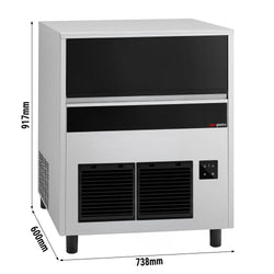 Commercial Ice Machine - Bullet - 85 kg/24 h - with Drain Pump