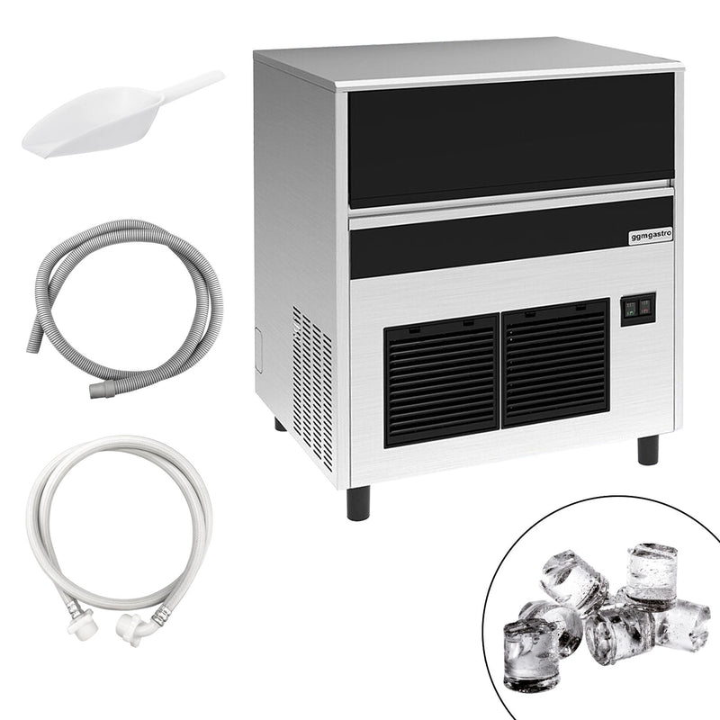 Kostkarka do lodu - cylindry - 67 kg/24 h - z pompą odpływową