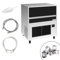 Kostkarka do lodu - cylindry - 85 kg/24 h - z pompą odpływową