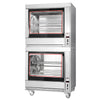 Commercial Electric Basket Rotisserie Oven - 20kW - with 14 Rotary Baskets for up to up to 84 chickens