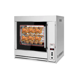 Elektryczny grill do kurczaka z rożna PREMIUM - 6,9 kW - z 4 szpikulcami na 20 kurczaków