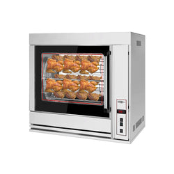 Elektryczny grill do kurczaka z rożna PREMIUM - 10 kW - z 7 szpikulcami na 42 kurczaki