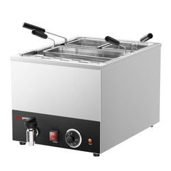 Kuchenka do makaronu - 25 litrów - 3,25 kW - z zaworem spustowym - w zestawie 3 kosze