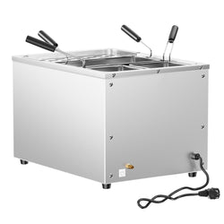 Kuchenka do makaronu - 25 litrów - 3,25 kW - z zaworem spustowym - w zestawie 3 kosze